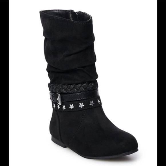 Toddler Girls Jumping Bean Tall Boots Zips on side - Picture 1 of 3